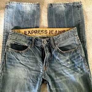 Mens Express Distressed Jeans Size 32x34